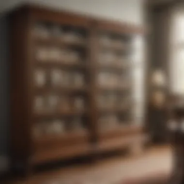 Historical significance of a vintage curio cabinet