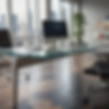 Sleek Modern Office Table Modern office table with sleek design
