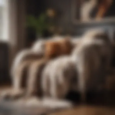 Fur Throws Enhancing Modern Interior Design Stylish fur throws integrated into modern decor