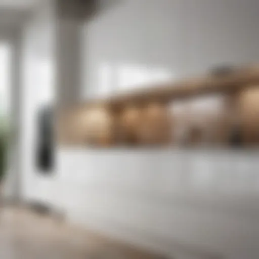 Elegant white cabinets enhancing a modern kitchen