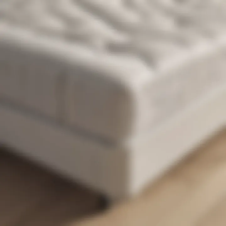 Close-up of the premium materials used in a rollaway bed