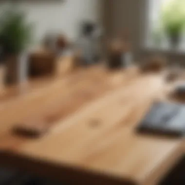 Diverse Wood Options for Unfinished Desks Variety of wood types suitable for unfinished desks